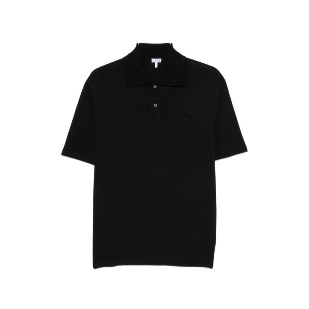Loewe Men Anagram Cotton Polo Shirt